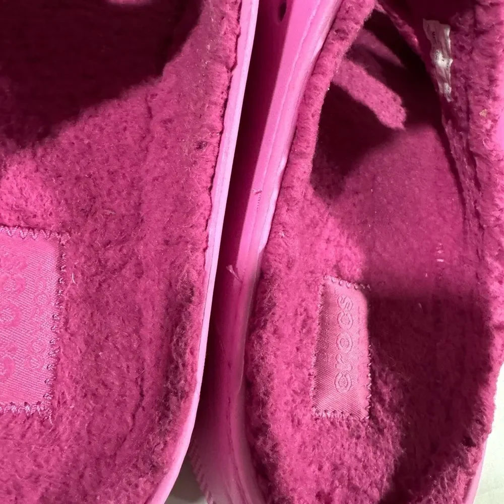 Crocs Classic Cozzzy Taffy Pink Unisex Women’s Men’s Sandals 11 9